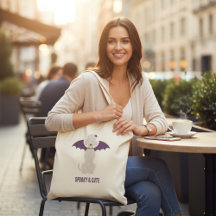 Spooky & Cute Poodle Halloween Tote Bag