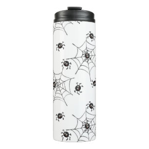 Spooky Cute Spiders & Webs Thermal Tumbler