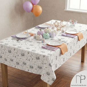 Spooky Cuties Baby Spider Halloween Tablecloth