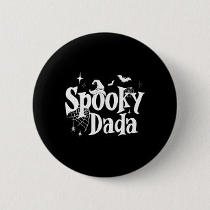 Spooky Dada Witch Funny Halloween Costume Dad Gran 2 Inch Round Button