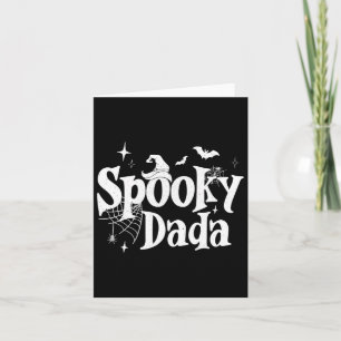 Spooky Dada Witch Funny Halloween Costume Dad Gran Card