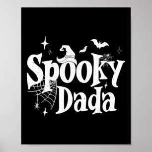 Spooky Dada Witch Funny Halloween Costume Dad Gran Poster