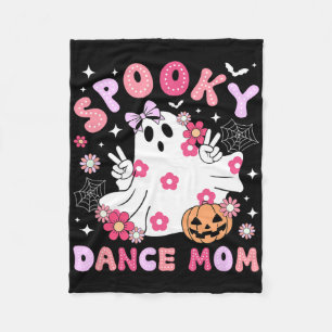 Spooky Dance Mom Halloween Dancer Mama Dancing Mom Fleece Blanket