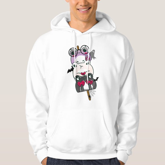 Spooky Dango Frog - Dark Night Edition Hoodie (Front)