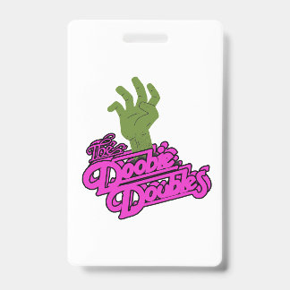 Spooky Doobie Doubles Halloween Name Tag Badge