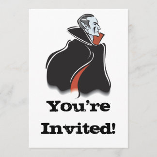 spooky dracula vampire invitation