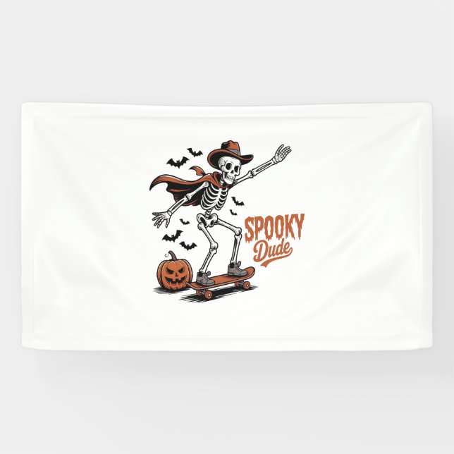 Spooky Dude Spooky Season Banner (Horizontal)