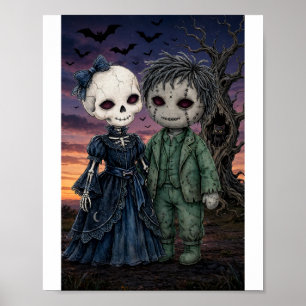 Spooky Duo Dusk Poster