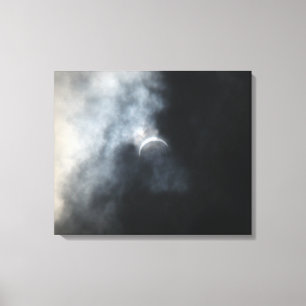 Spooky Eclipse Storm Clouds 2017 Canvas Print