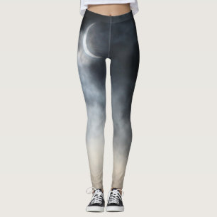Spooky Eclipse Storm Clouds 2017 Leggings