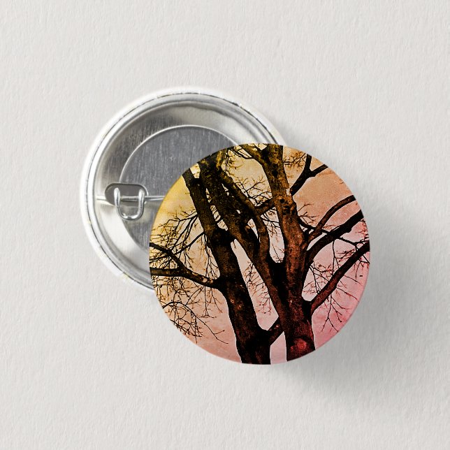 Spooky Eerie Leafless Tree Branches Photo Pin (Front & Back)