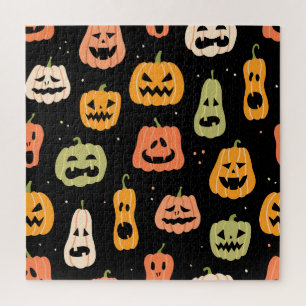 Spooky Elegance: Halloween Pumpkin Art Jigsaw Puzzle
