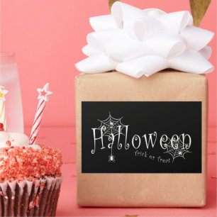 Spooky Elegance: Halloween Spider Web Design Sticker