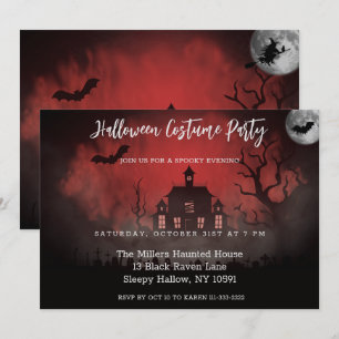 Spooky Evening Haunted House Party Invitation