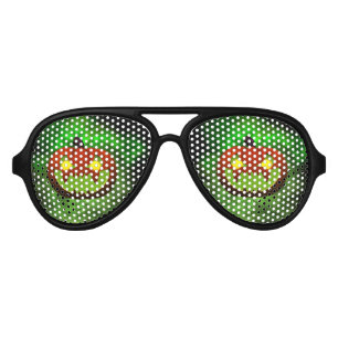 Spooky Evil HalloweenPumpkin Aviator Sunglasses