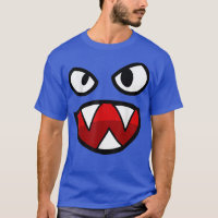 Spooky Face , Scary Angry Face Pointy Teeth 
