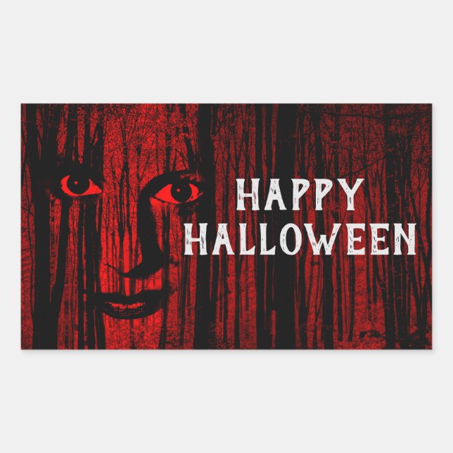 Spooky Face Sticker (Front)