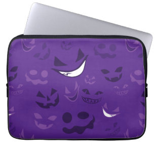 Spooky Faces Laptop Sleeve