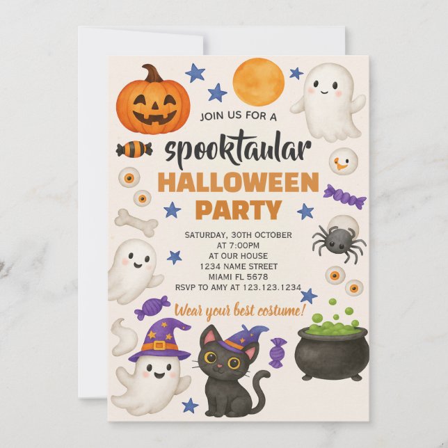 Spooky Fair Theme Invitation (Front)