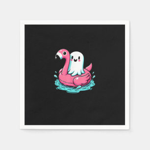 Spooky Flamingo Funny Spooky Summer Summerween Napkin