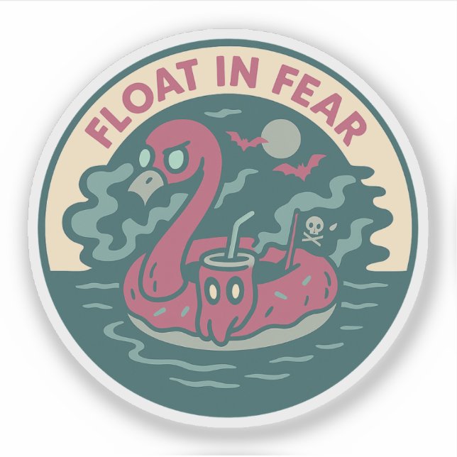 Spooky Flamingo Pirate Fun (Front)