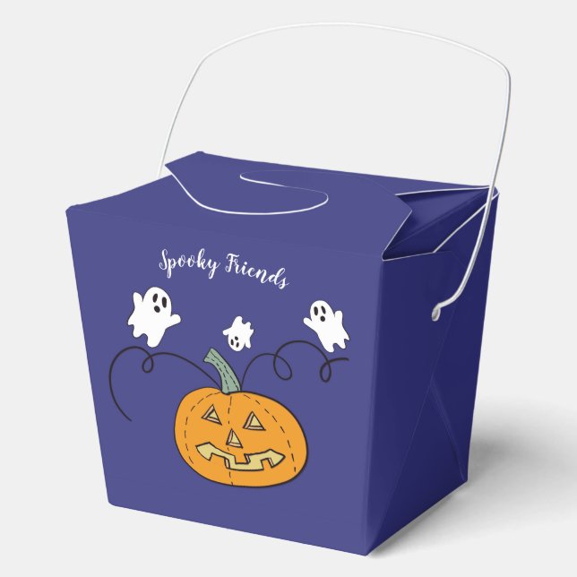 "Spooky Friends Treat Box" Favor Box (Front)