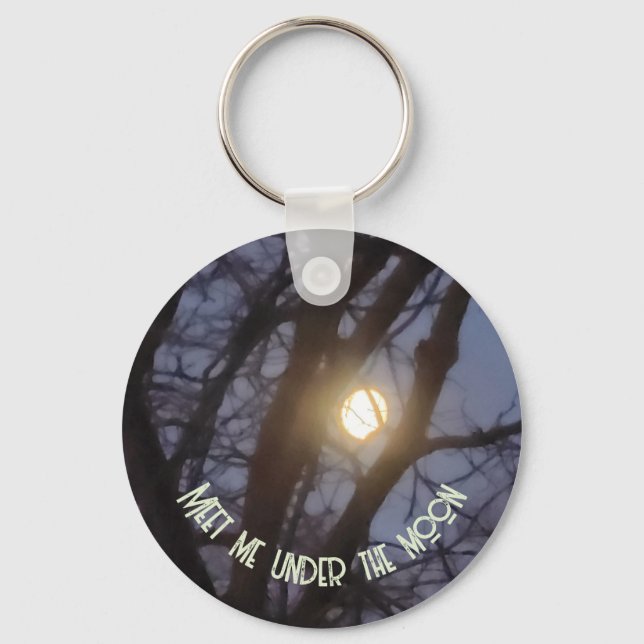 Spooky Full Moon Keychain (Front)