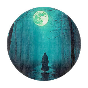 Spooky Full Moon Night Design Cutting Board