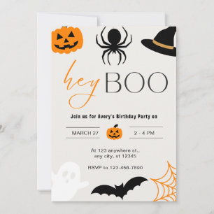 Spooky Fun Halloween Birthday Party Invite