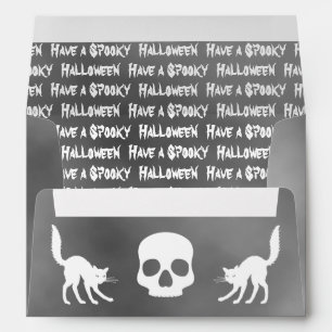 Spooky fun Halloween smoky grey and white Envelope