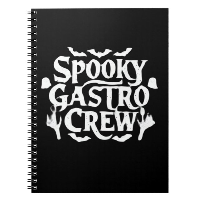 Spooky Gastro Crew Gastro Nurse Halloween Classic  Notebook (Front)