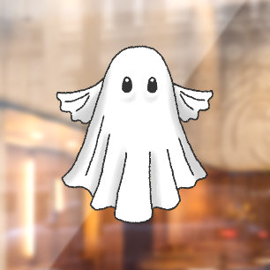 Spooky Ghost for Halloween Window Cling
