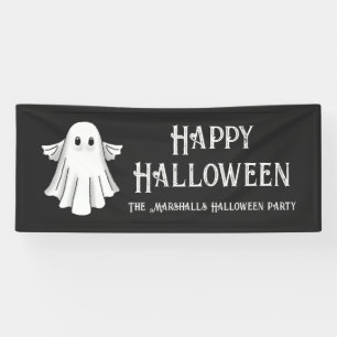 Spooky Ghost Halloween Banner