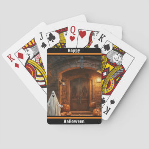 Spooky Ghost Halloween Collection Playing Cards
