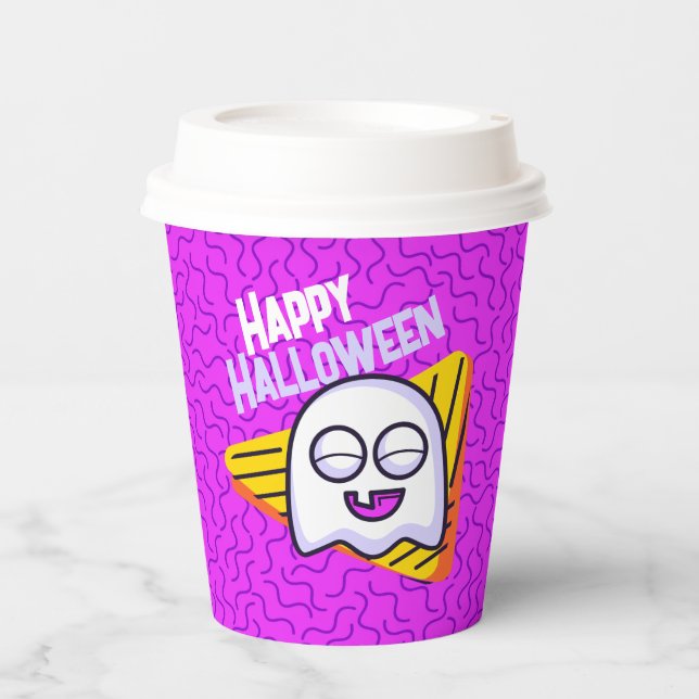 Spooky Ghost Halloween Cups - purple (Front)