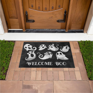 Spooky Ghost Halloween Doormat