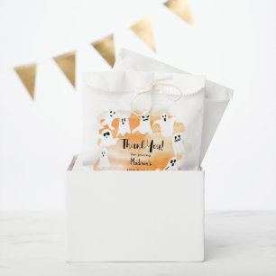 Spooky ghost Halloween party watercolor Favour Bag
