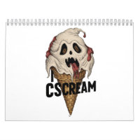 Spooky Ghost Ice Cream "I CSCREAM"