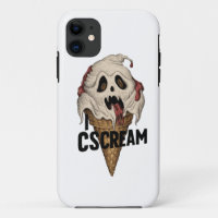 Spooky Ghost Ice Cream "I CSCREAM"