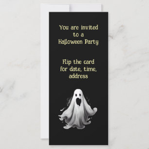Spooky Ghost invitation for Halloween Party