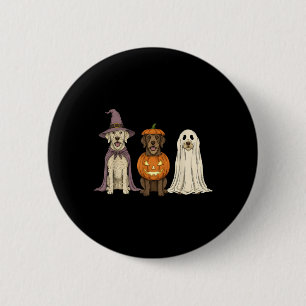 Spooky Ghost Italian Spinone Pumpkin Halloween Dog 2 Inch Round Button