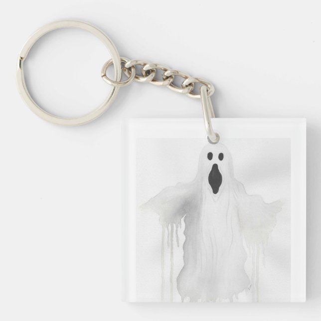 Spooky Ghost Keychain (Front)