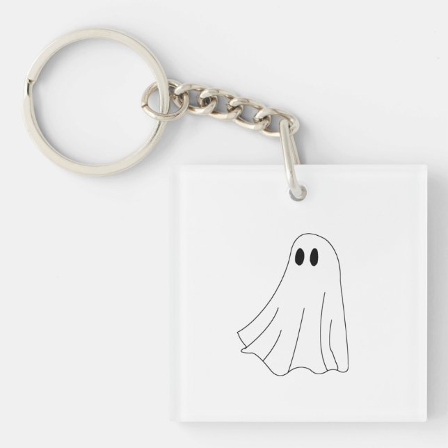 Spooky Ghost Keychain (Front)
