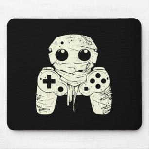 Spooky Ghost Mummy Gaming Controller Halloween Gam Mouse Pad