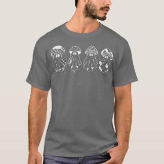 Spooky Ghost Mushroom Squad Men Women Halloween 48 T-Shirt