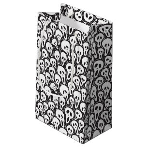 Spooky Ghost Pattern Small Gift Bag