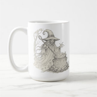 Spooky Ghost pot stirring Halloween Coffee Mug