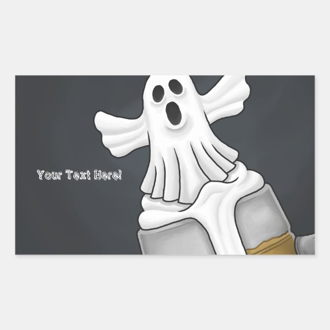 Spooky Ghost  Sticker (Front)