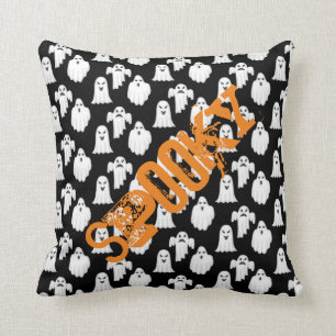Spooky Ghost Throw Pillow