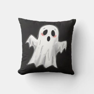 Spooky Ghost  Throw Pillow